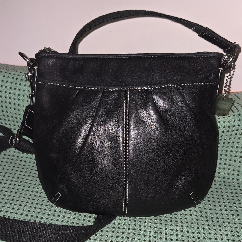Coach Black Leather Crossbody Bag - Picture 12 of 16